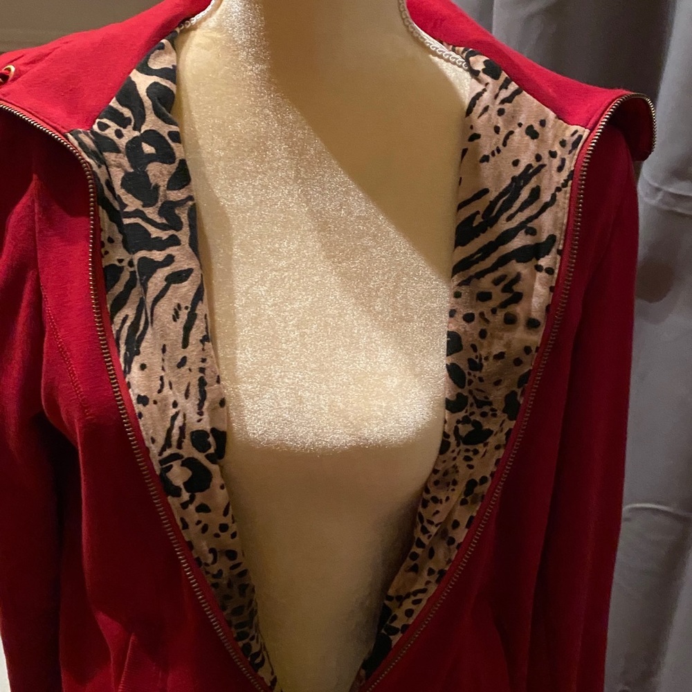 Pretty Red Athletic Jacket by Chico’s